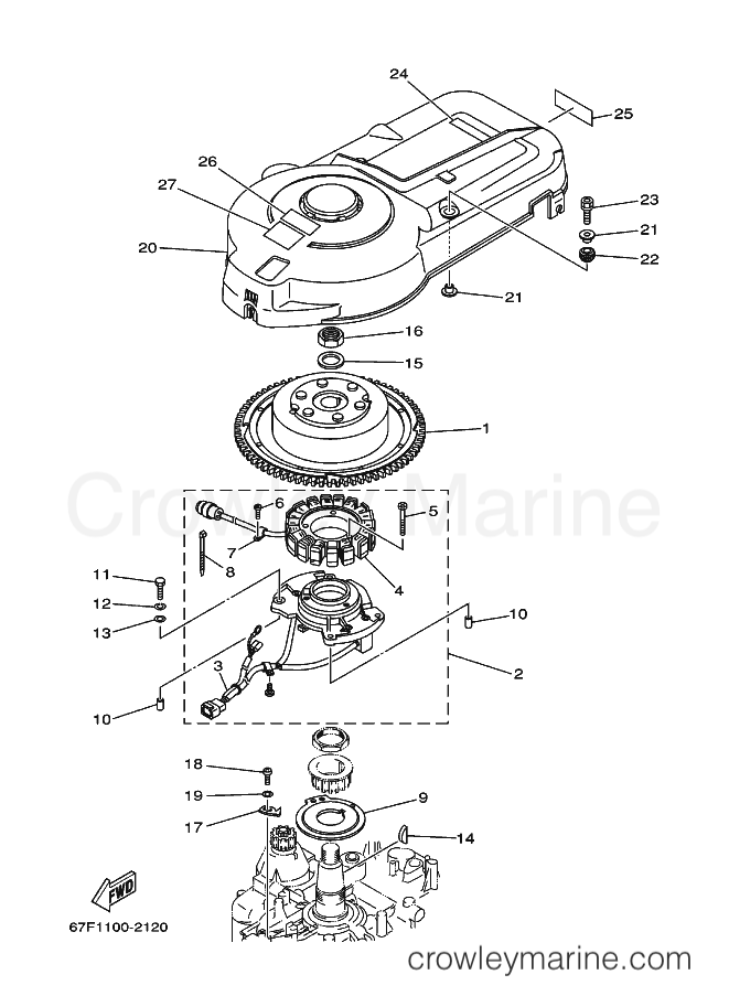 Yamaha Motors F80A (67G1) [070] - GENERATOR