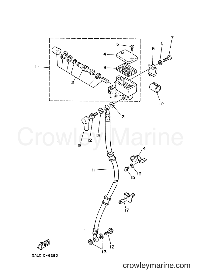 1987 Sport Bike YSR50 - YSR50 (2AL) [999] - FRONT MASTER CYLINDER