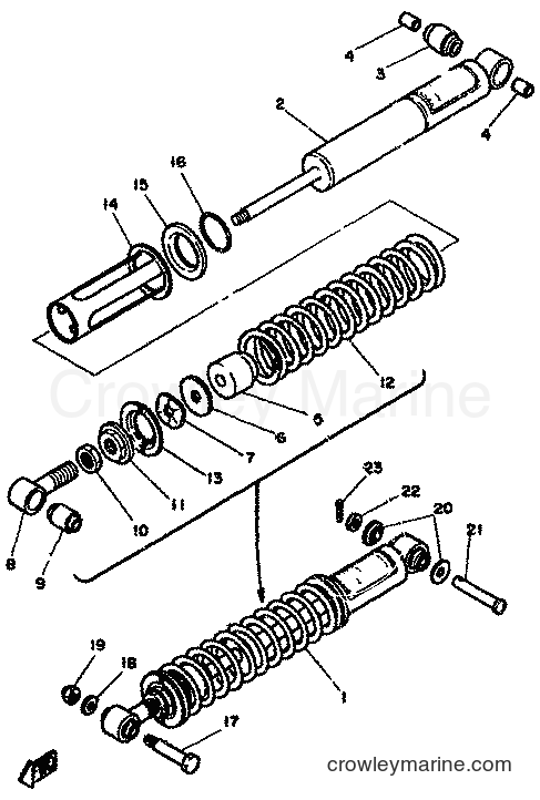 Yamaha Motors XT250 (5G4) [999] - REAR SUSPENSION