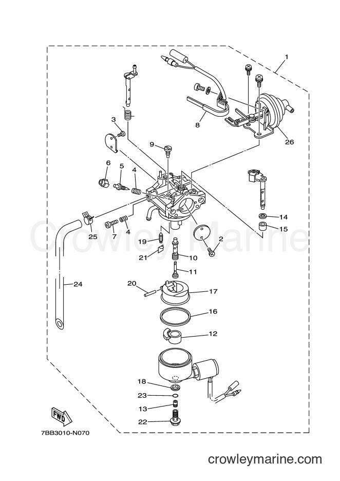 Yamaha Motors YS1390A (7BB3) [010] - CARBURETOR