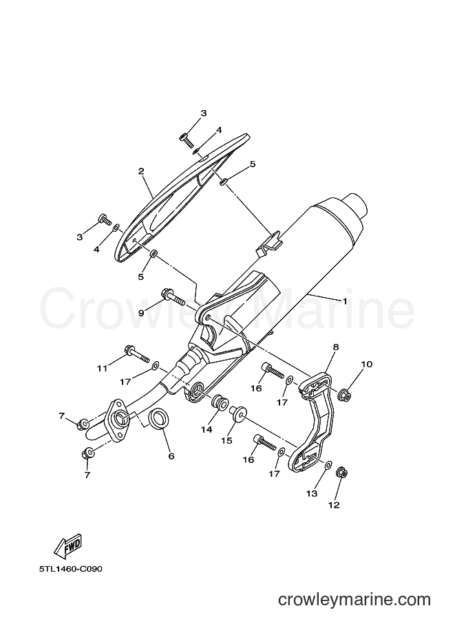 Yamaha Motors AL115 (5WP2) [010] - EXHAUST