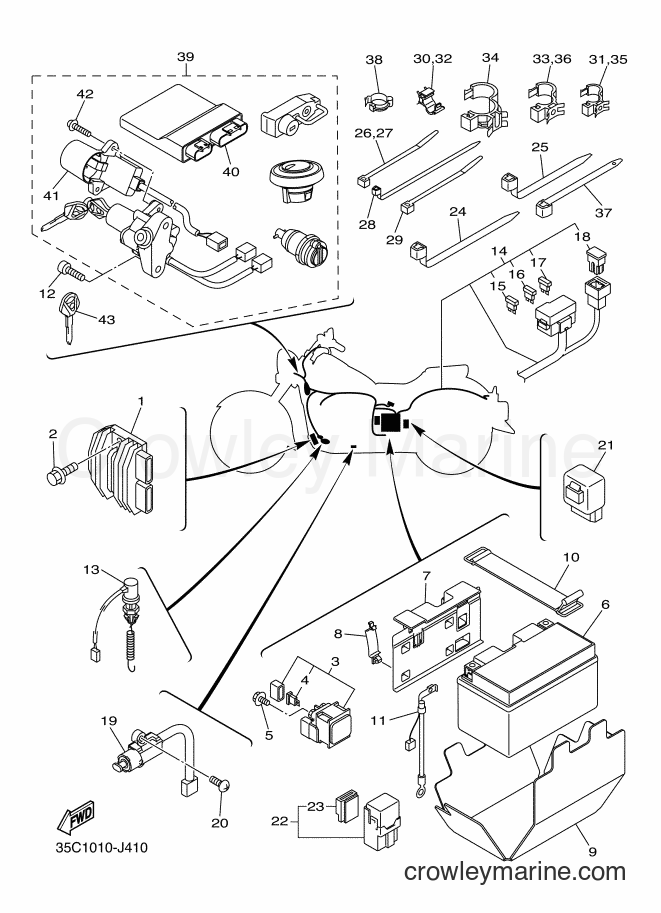 Yamaha Motors XVS400C (35C5) [010] - ELECTRICAL 1