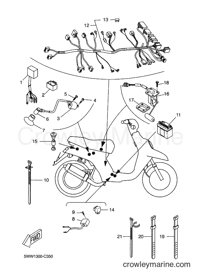 Yamaha Motors CW50 (5WW4) [050] - ELECTRICAL 2