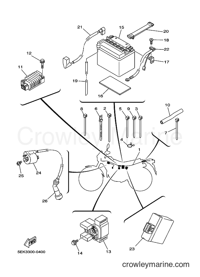 2001 Dirt Bike TW125 - TW125 (5EK5) [010] - ELECTRICAL 1