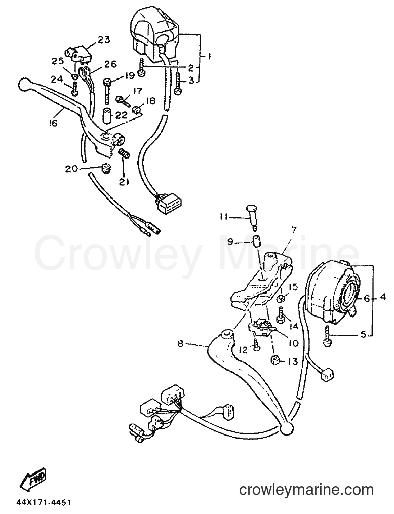 1987 Street Bike XJ900F - XJ900F (2HL) [999] - HANDLE SWITCH & LEVER