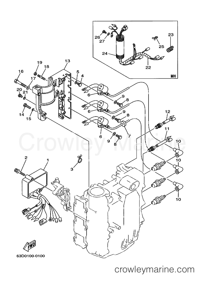 Yamaha Motors 40V (63C) [030] - ELECTRICAL 1