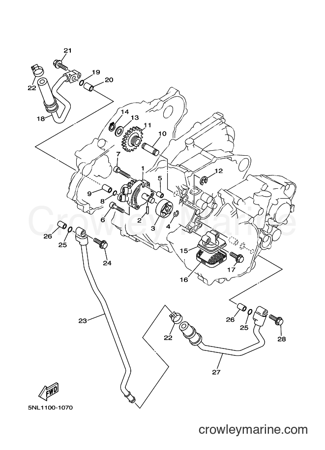 2001 Dirt Bike WR250F - WR250F (5PH2) [080] - OIL PUMP