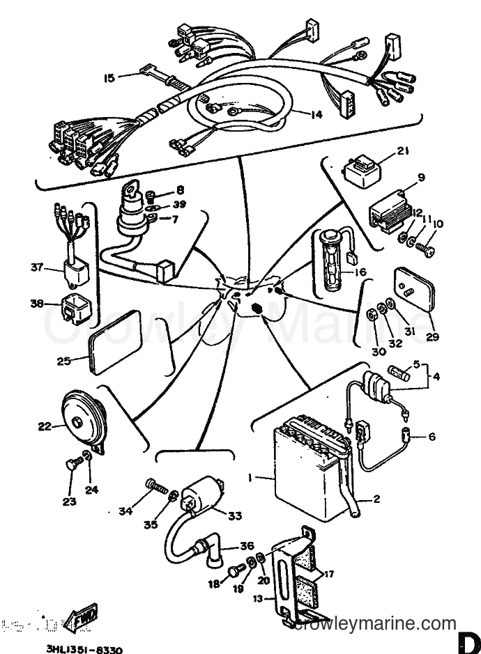 1988 Scooter DT50R - DT50R (3HL2) [999] - ELECTRICAL 1