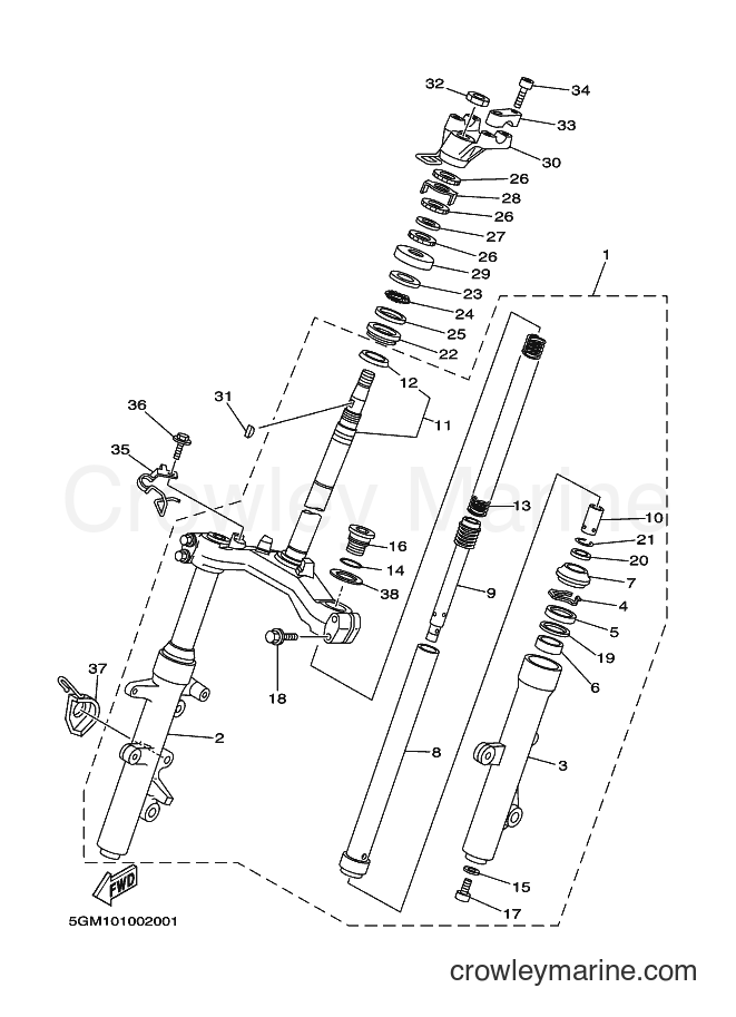 Yamaha Motors YP250 (5GM2) [090] - STEERING