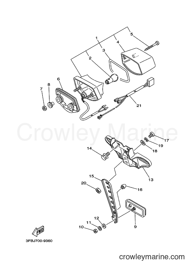 2004 Dirt Bike DT175 - DT175 (3FJF) [010] - TAILLIGHT