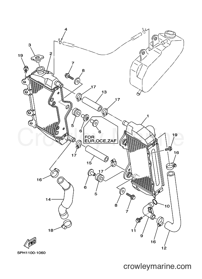 2001 Dirt Bike WR250F - WR250F (5PH2) [080] - RADIATOR & HOSE
