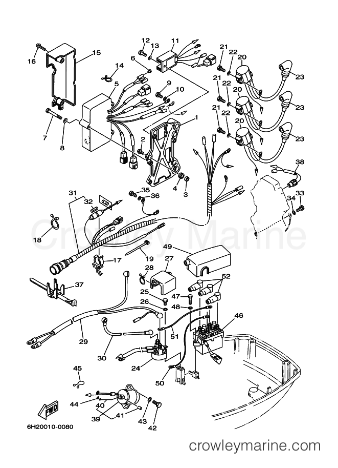 Yamaha Motors 60TLR (6H2) [100] - ELECTRICAL 1