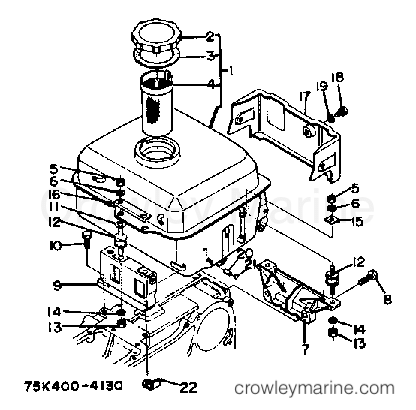 Yamaha Motors EDY5000DVE - FUEL TANK