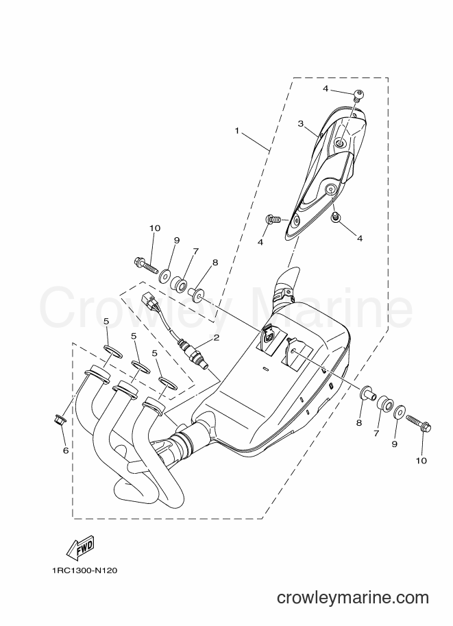 2014 Street Bike MT09A - MT09A (2DR1) [010] - EXHAUST