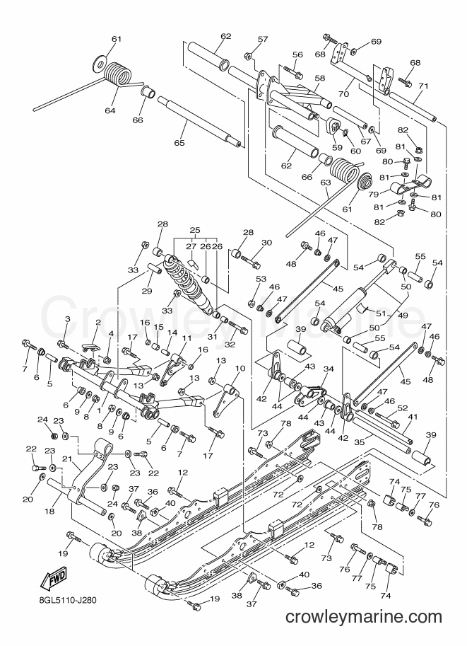 2012 Snowmobile RFX10R - RFX10R (8GL7) [020] - TRACK SUSPENSION 2
