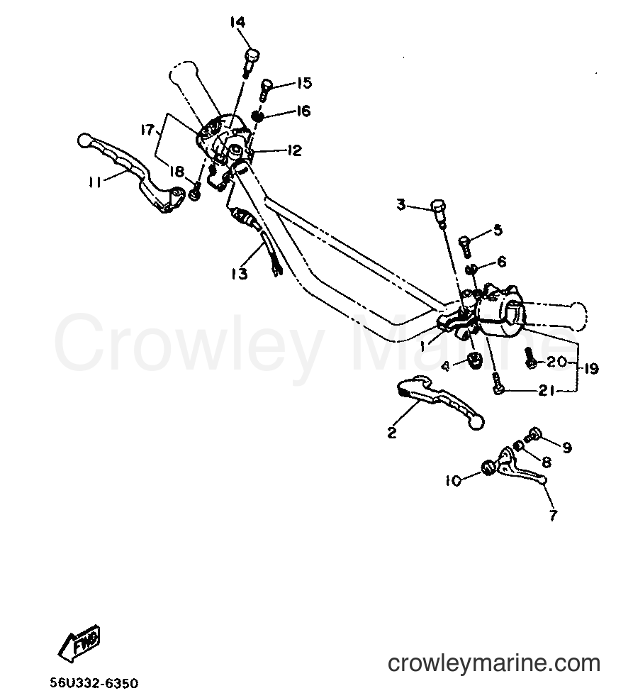 1988 Dirt Bike XT500 - XT500 (3BH2) [999] - HANDLE SWITCH & LEVER