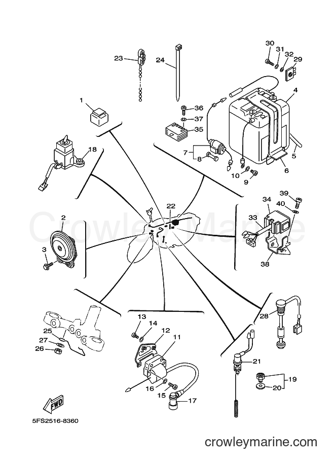 1998 Street Bike RX115 - RX115 (5FS1) [010] - ELECTRICAL 1