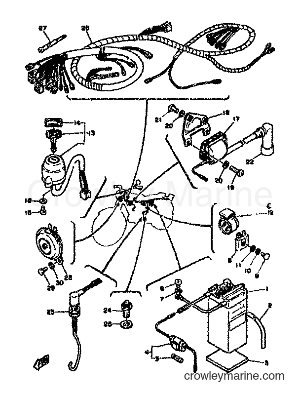 1977 Street Bike RD50M - RD50M (2E0) [999] - ELECTRICAL