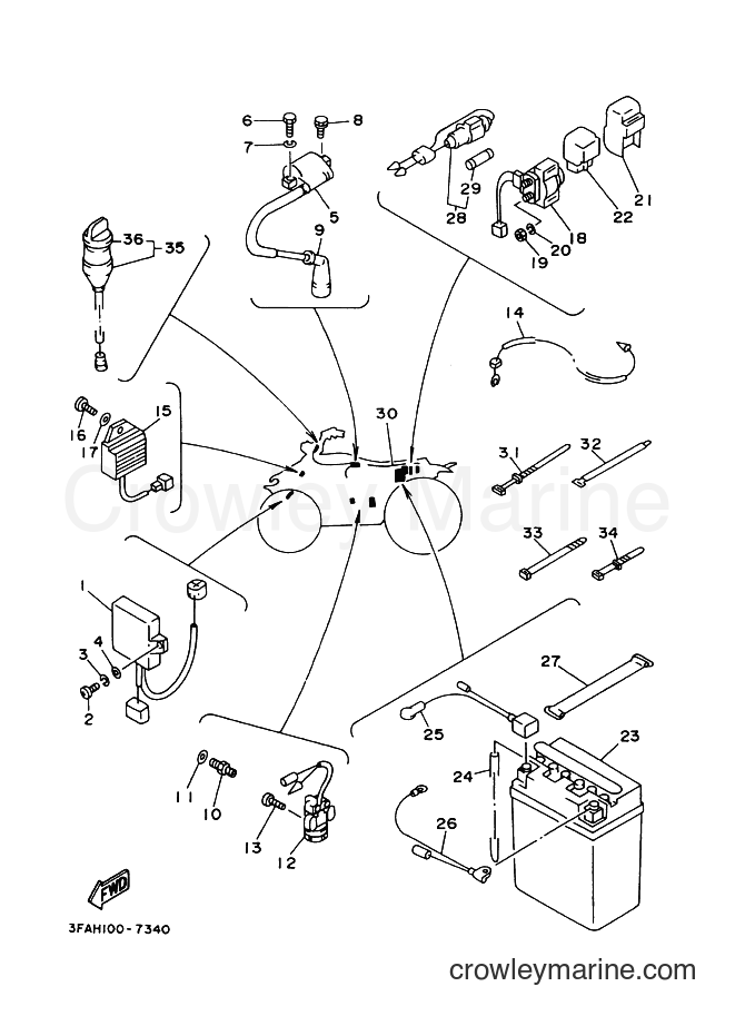 Yamaha Motors YFA1 (3FAV) [010] - ELECTRICAL 1