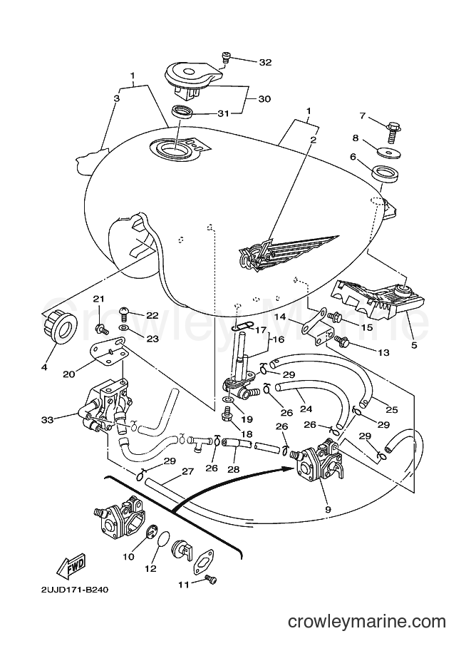 2003 Cruiser XV250 - XV250 (2UJD) [010] - FUEL TANK