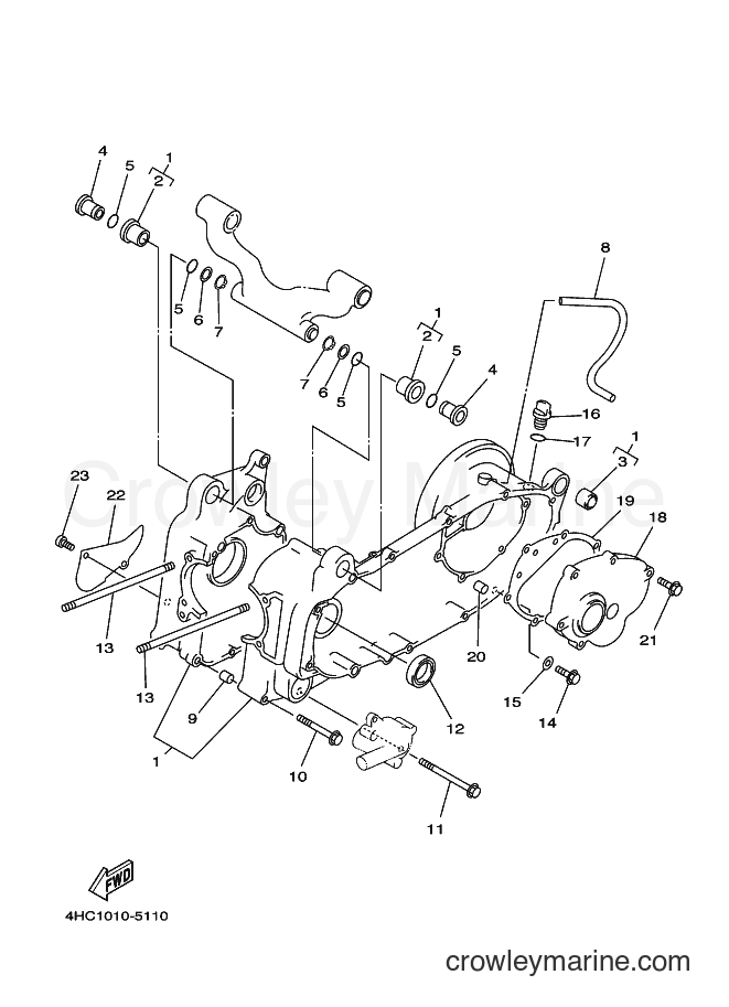 Yamaha Motors YP250 (4UC2) [110] - CRANKCASE
