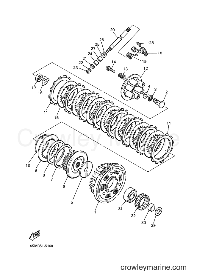 Yamaha Motors XJ900S (4KM9) [010] - CLUTCH