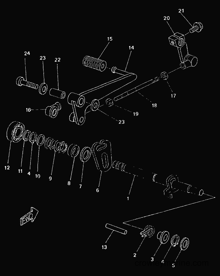 1999 Scooter TZR50 - TZR50 (4YV2) [999] - SHIFT SHAFT