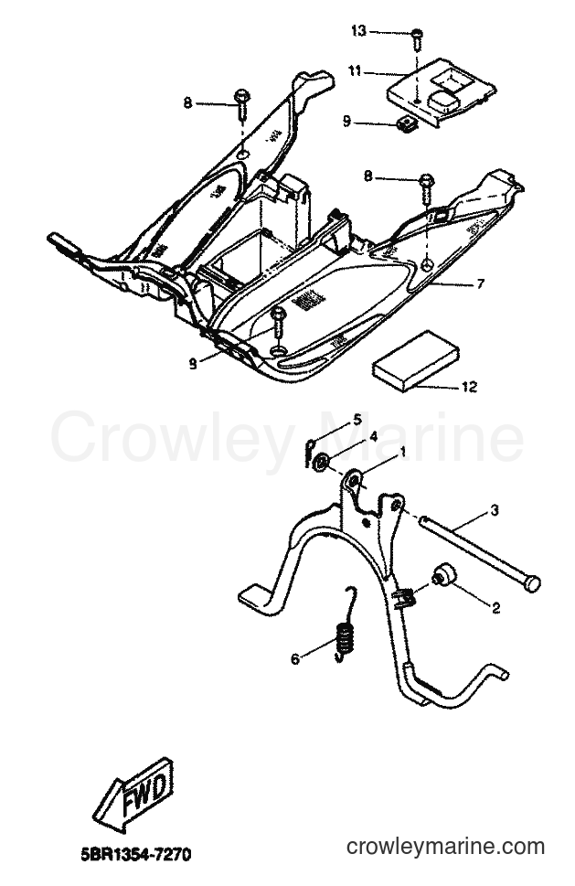 1999 Scooter YQ50 - YQ50 (5HE5) [010] - STAND & FOOTREST