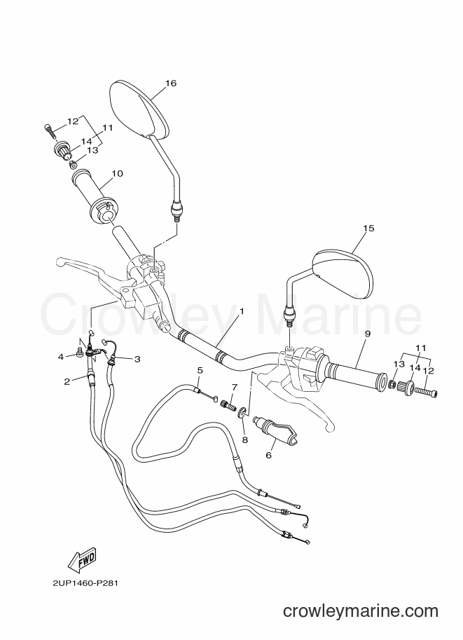 2017 Street Bike FZN150 - FZN150 (2UP3) [010] - STEERING HANDLE & CABLE