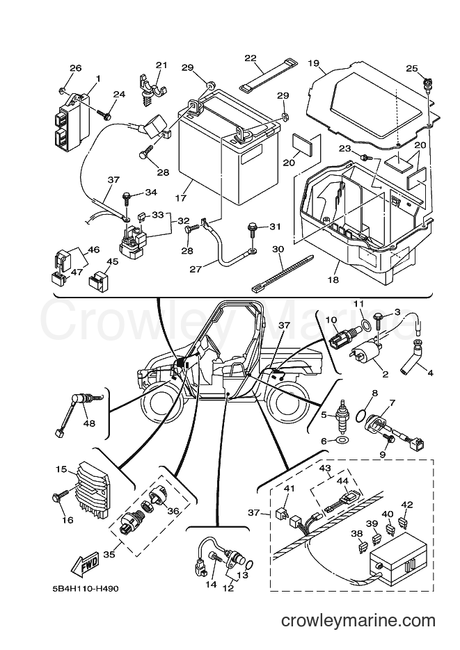Yamaha Motors YXR700F (42SR) [010] - ELECTRICAL 1
