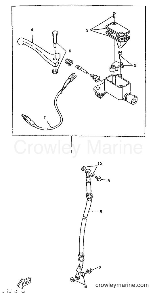 1996 Scooter CW50RSP - CW50RSP (4UR3) [999] - FRONT MASTER CYLINDER