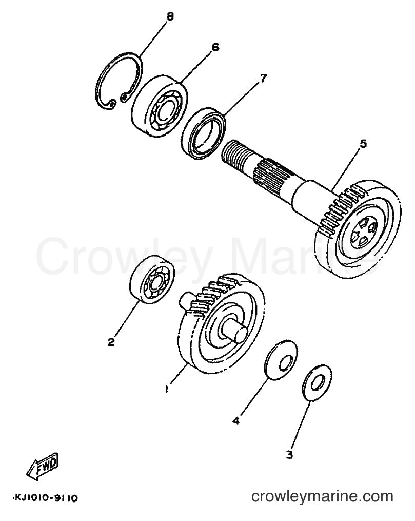 1994 Scooter YE50 - YE50 (4FW4) [999] - TRANSMISSION