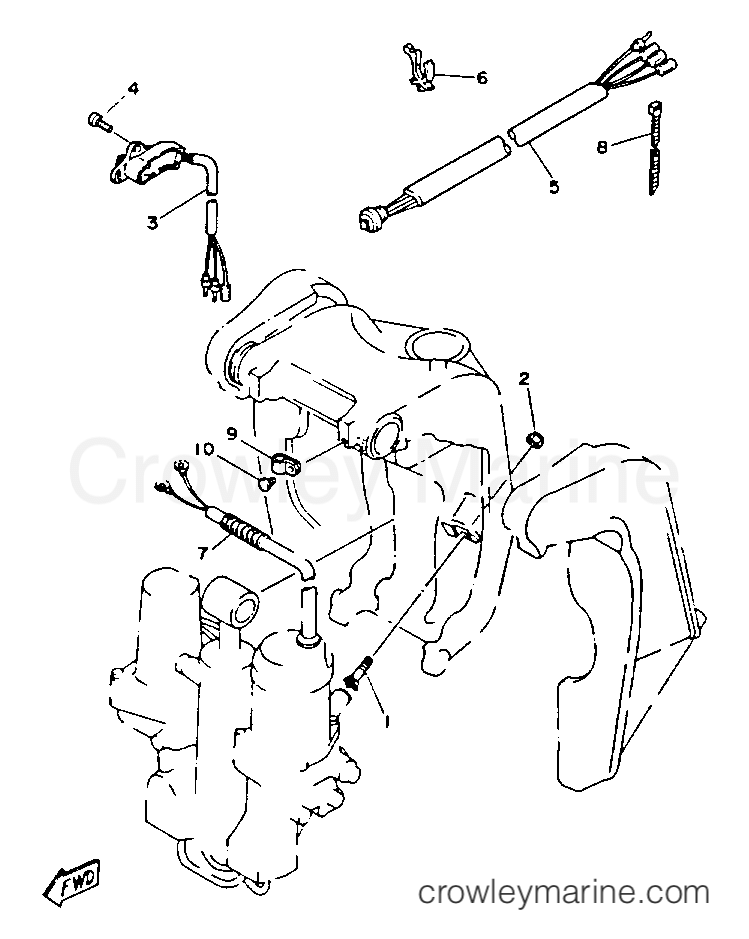 Yamaha Motors 90TLRR - BRACKET 2