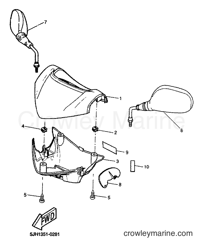 2001 Scooter EW50 - EW50 (5JH3) [020] - COWLING 1