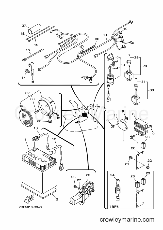 Yamaha Motors YT1390X (7BF5) [010] - ELECTRICAL 1