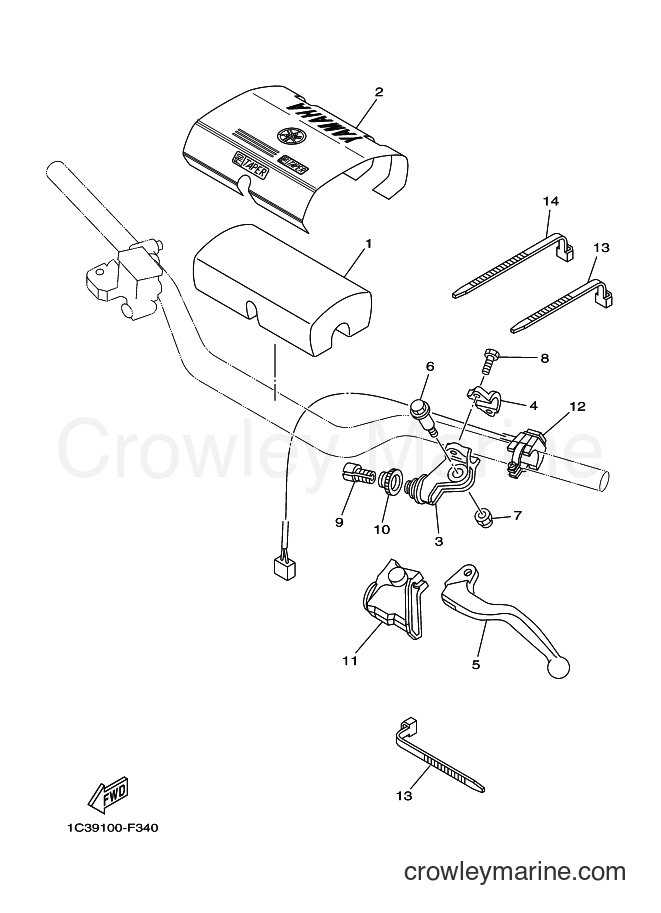 2012 Dirt Bike YZ250 - YZ250 (1SS1) [020] - HANDLE SWITCH & LEVER