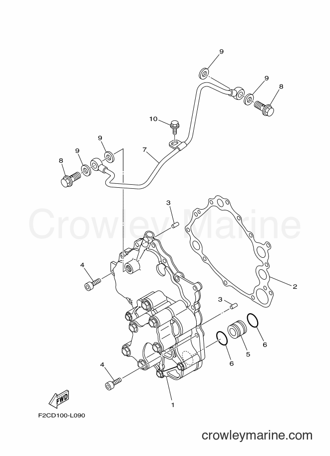 OIL PUMP 2017 WaveRunner FC1800AS FC1800AS (F3JK) [020] Crowley Marine