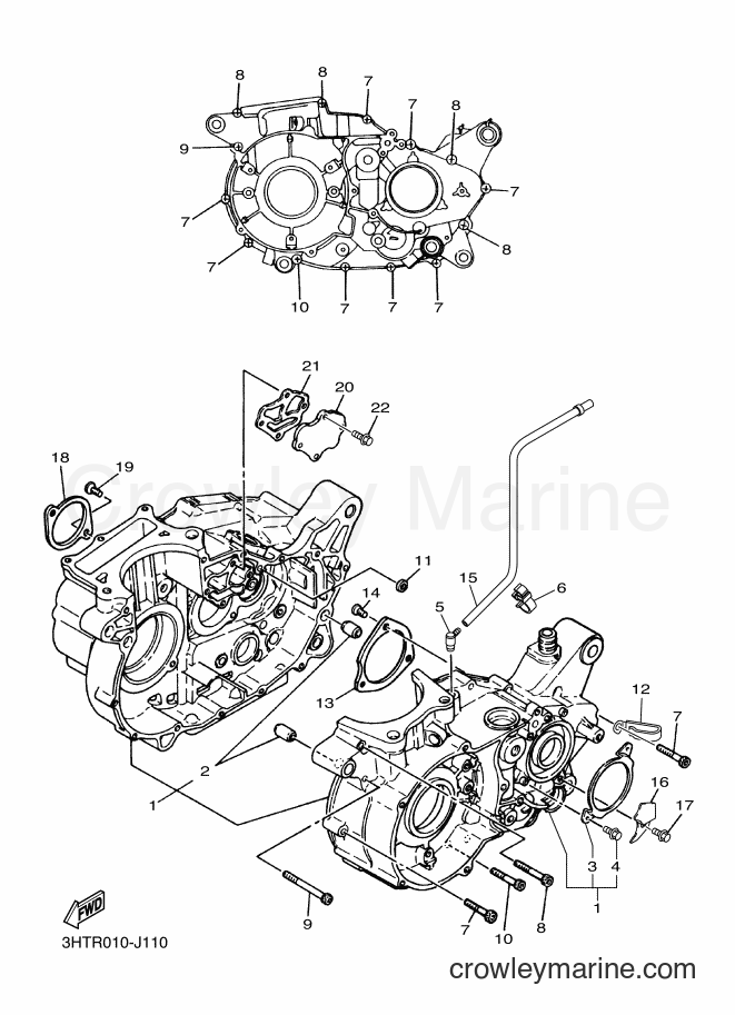 2016 Street Bike SR400 - SR400 (2RDB) [010] - CRANKCASE