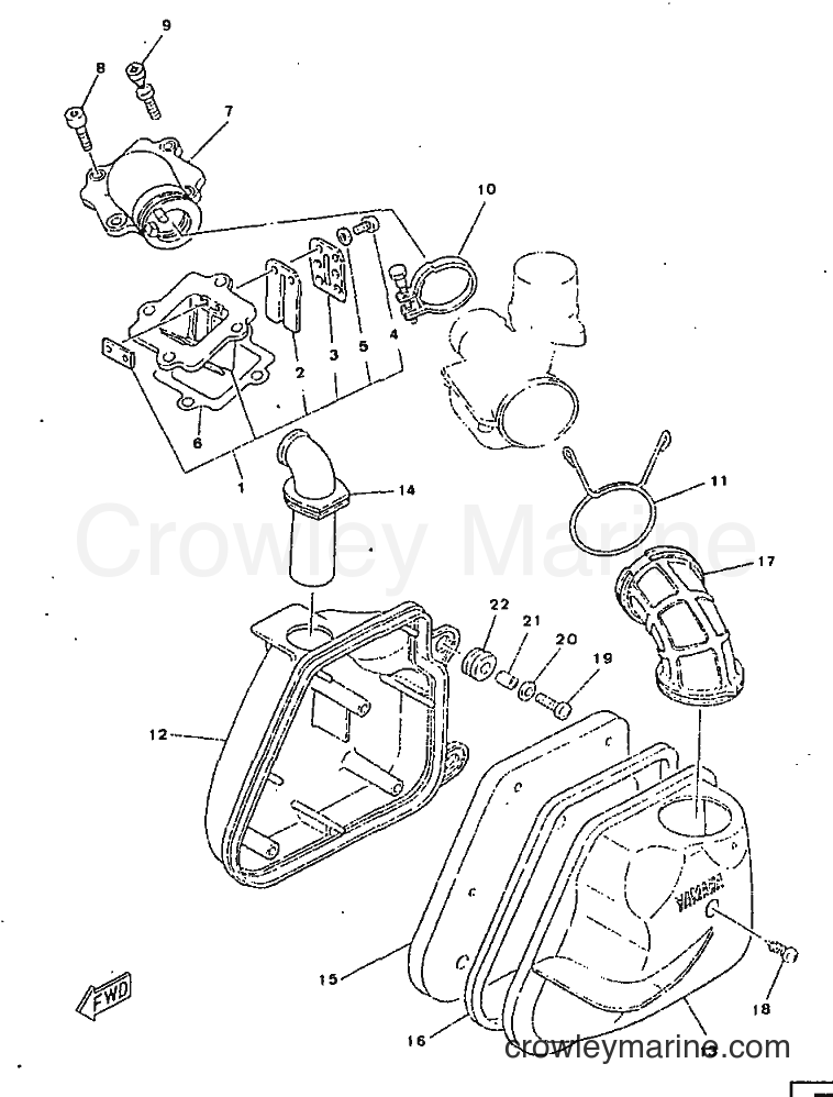 1995 Scooter YA50N - YA50N (3UG2) [999] - INTAKE