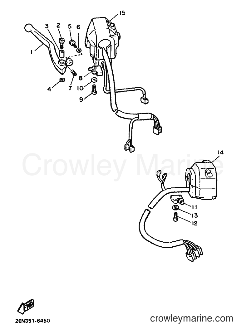 1992 Cruiser VMX1200 - VMX1200 (2EN) [999] - HANDLE SWITCH & LEVER