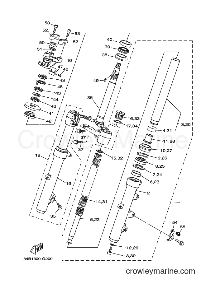Yamaha Motors YP400A (34B1) [010] - STEERING