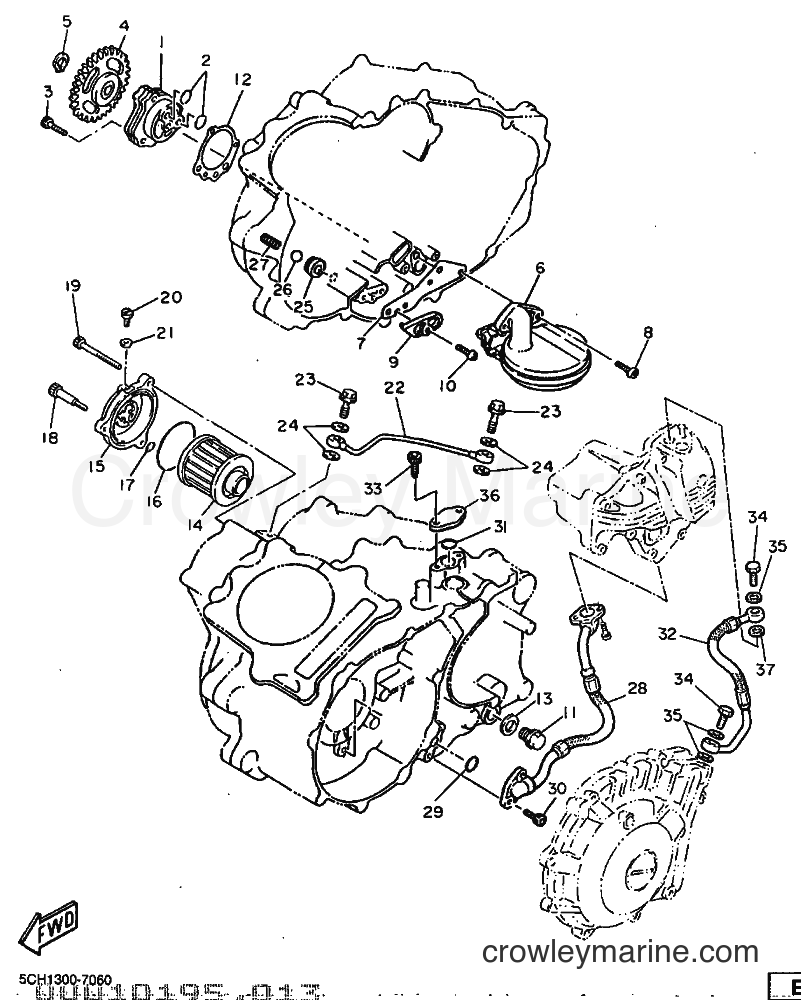 1999 Dirt Bike TT600R - TT600R (5CH2) [030] - OIL PUMP
