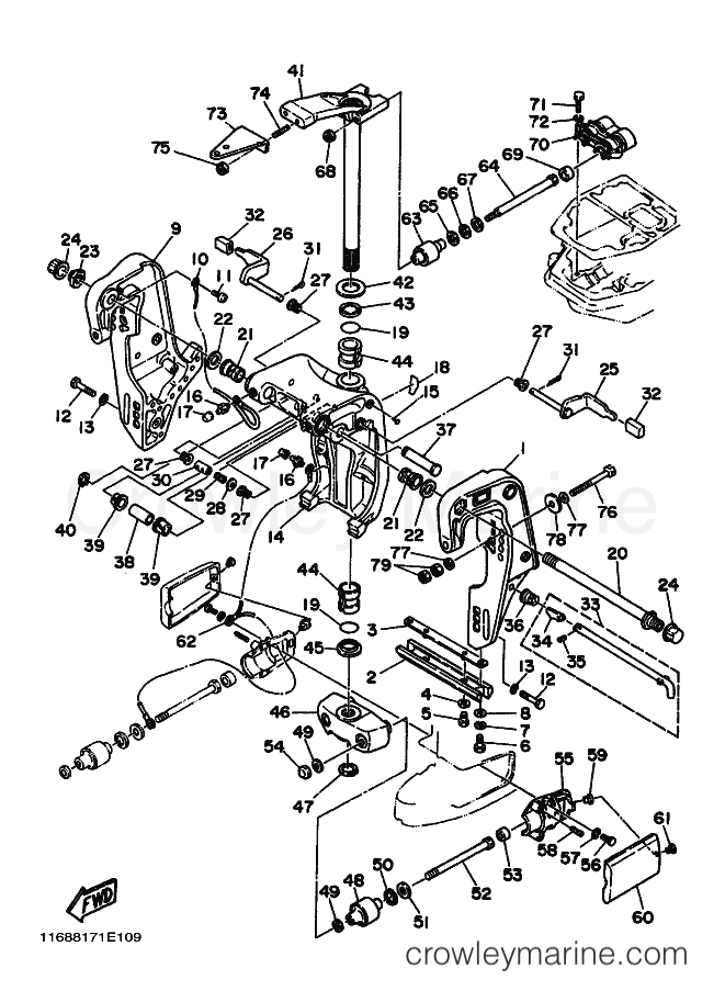 Yamaha Motors 85AE (688) [030] - BRACKET 1