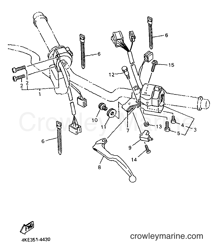 Yamaha Motors XJ600N (4MB2) [999] - HANDLE SWITCH & LEVER