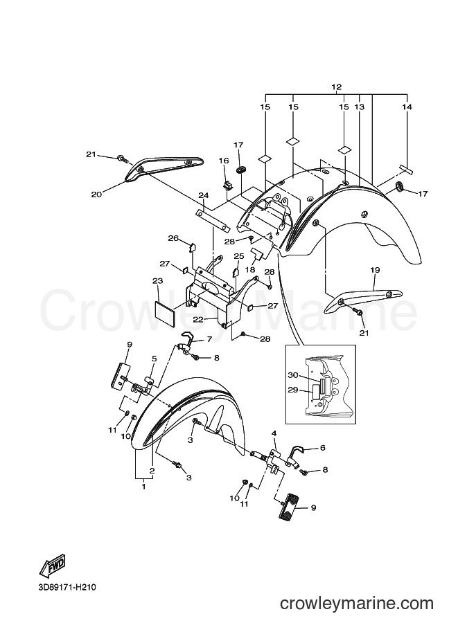 Yamaha Motors XVS1300A (3D89) [010] - FENDER