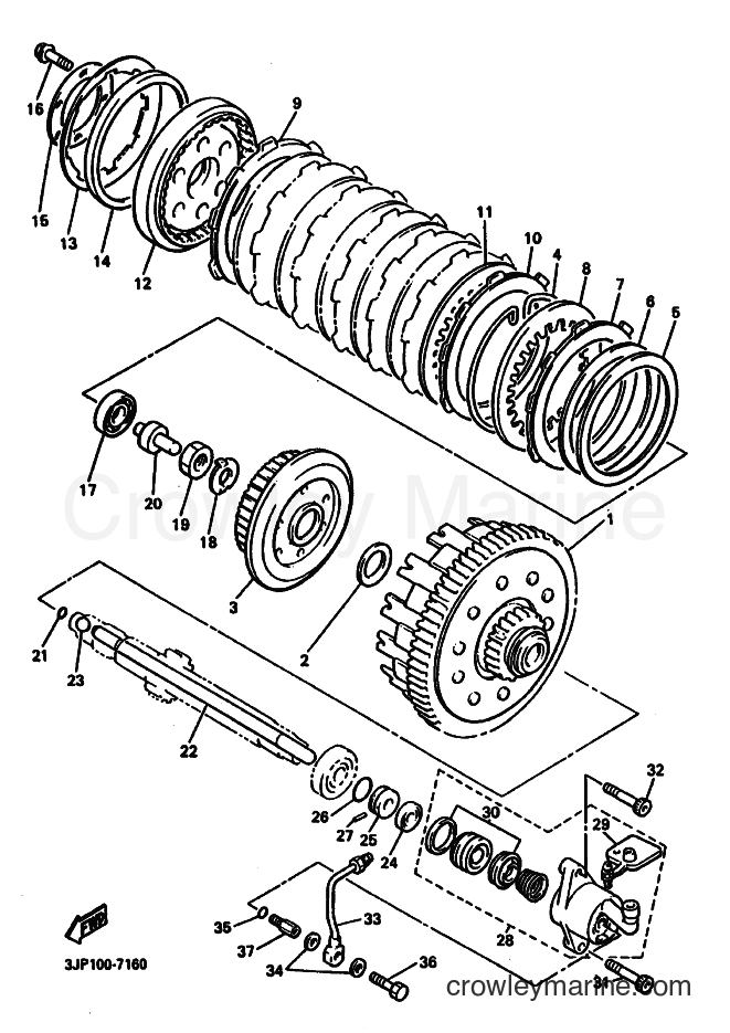 1997 Cruiser VMX12 - VMX12 (3JPR) [010] - CLUTCH