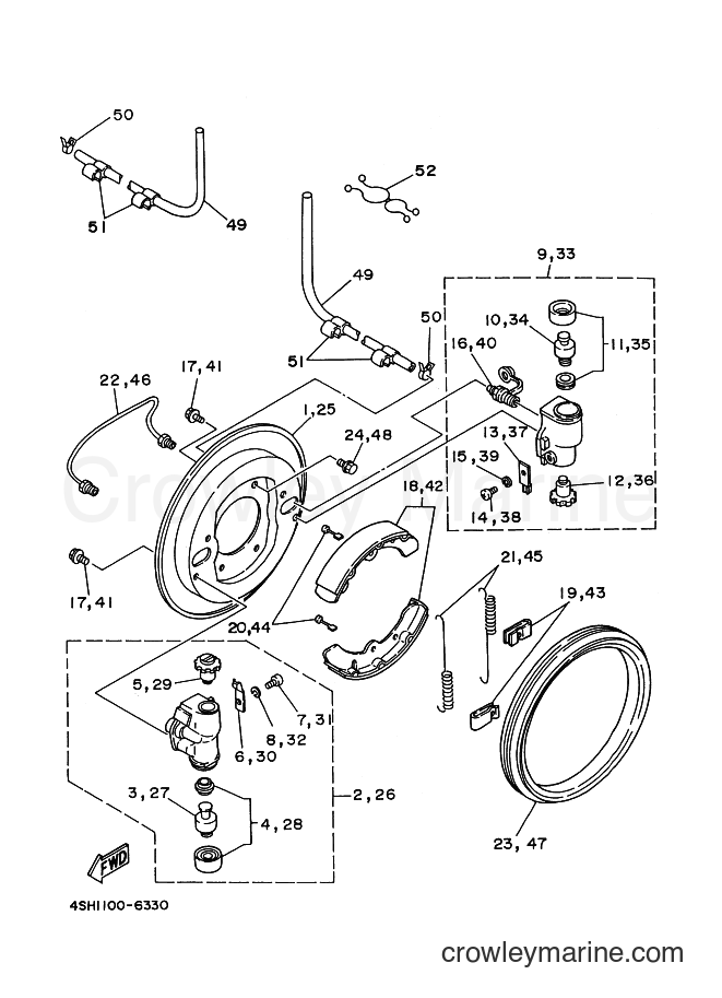 2000 ATV YFM400FW - YFM400FW (4SHJ) [010] - FRONT BRAKE