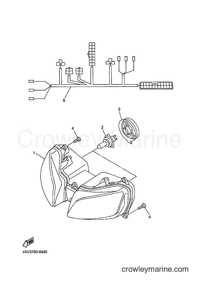 Yamaha Motors YZF-R1 (4XVC) [010] - HEADLIGHT