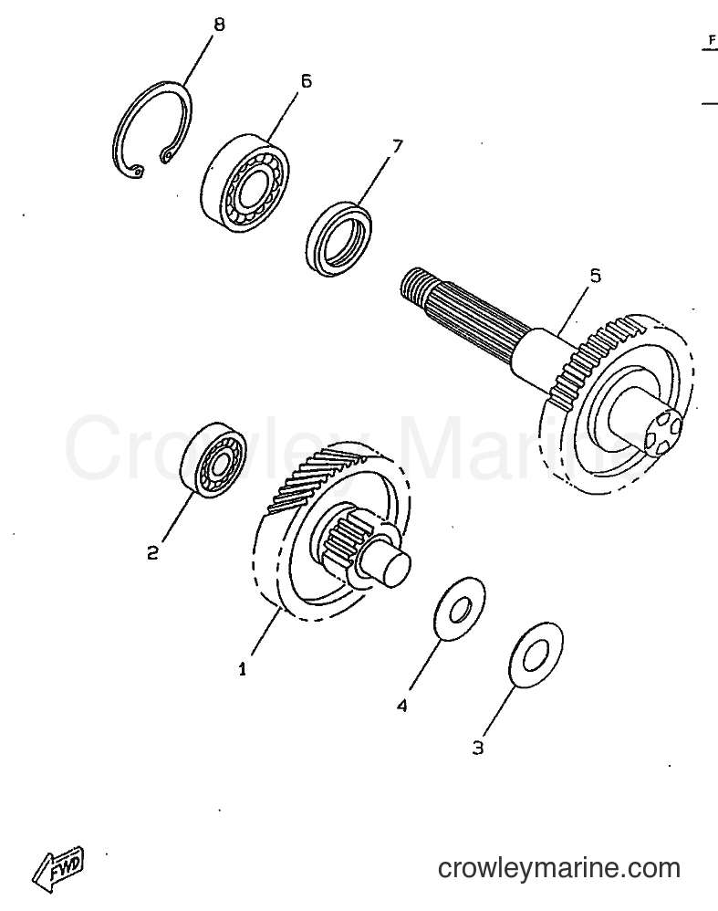1998 Scooter CW50RSX - CW50RSX (5CD3) [010] - TRANSMISSION