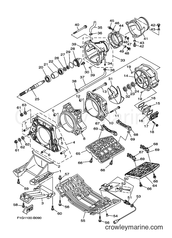 Yamaha Motors JET FOR GP1300 (60TB) [010] - JET UNIT 1